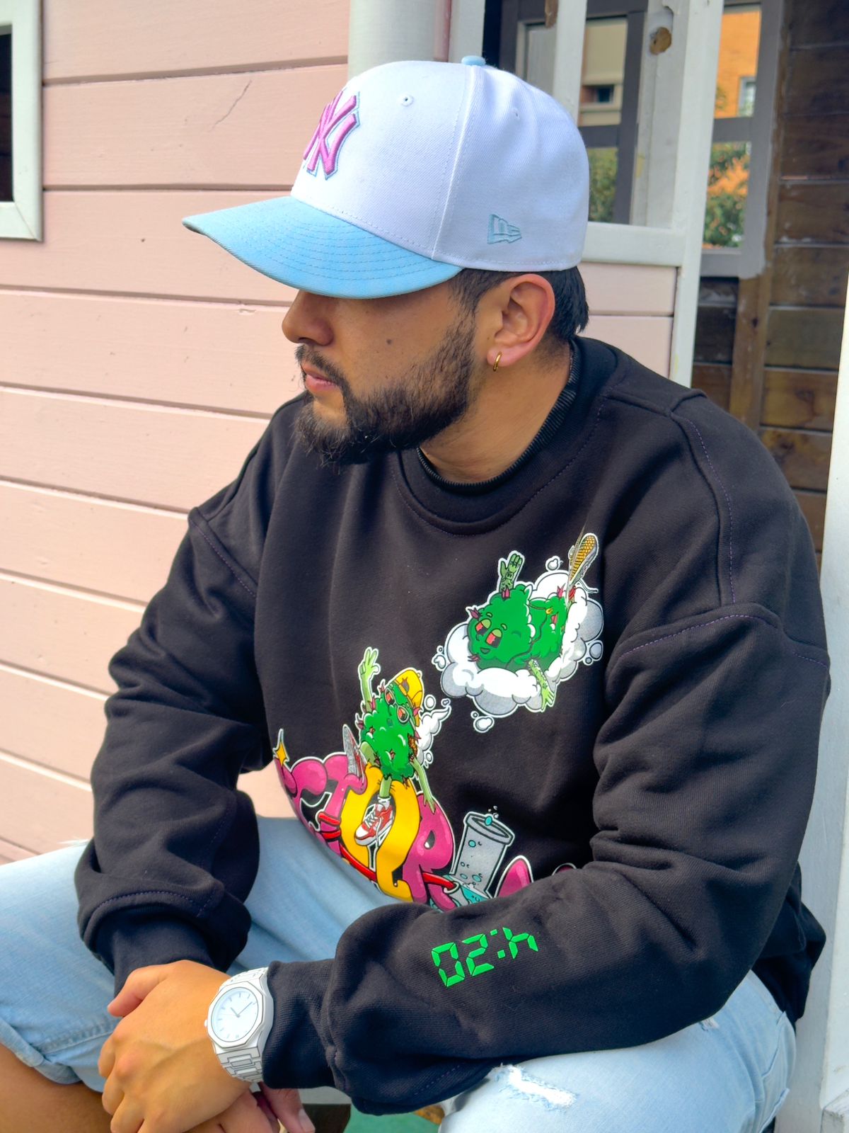 Crew neck Black-Tuna