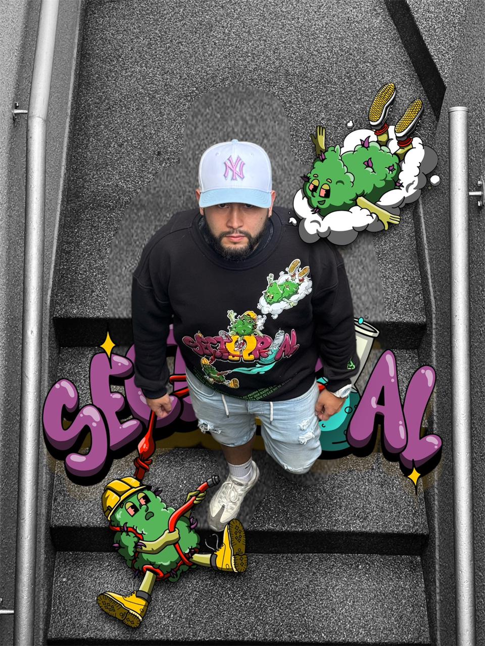 Crew neck Black-Tuna